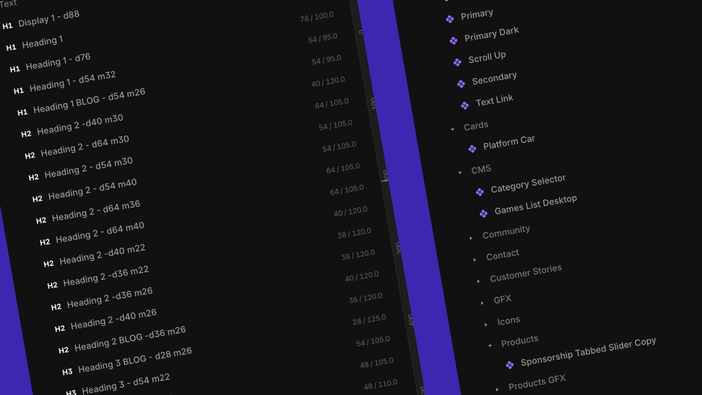 Komponendid ja teksti stiilid Frameris