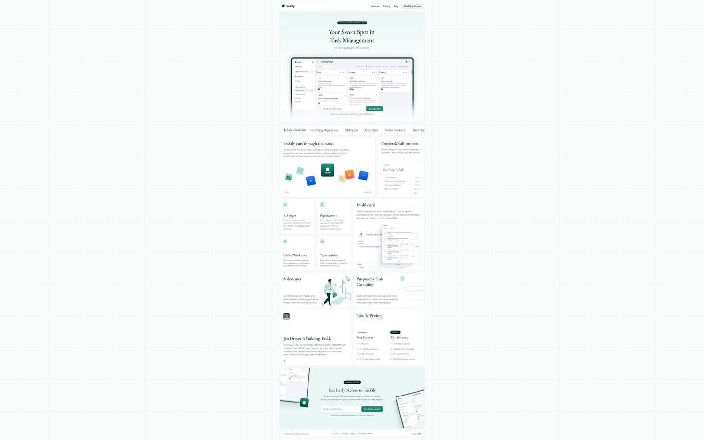 Kodulehe UI/UX disain