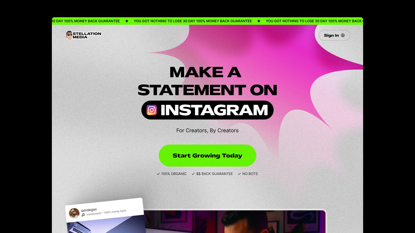 Framer kodulehe kujundus