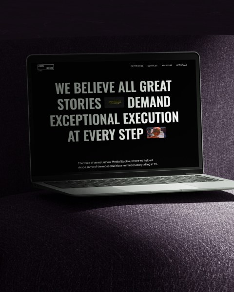 Minimalistlik koduleht Frameris