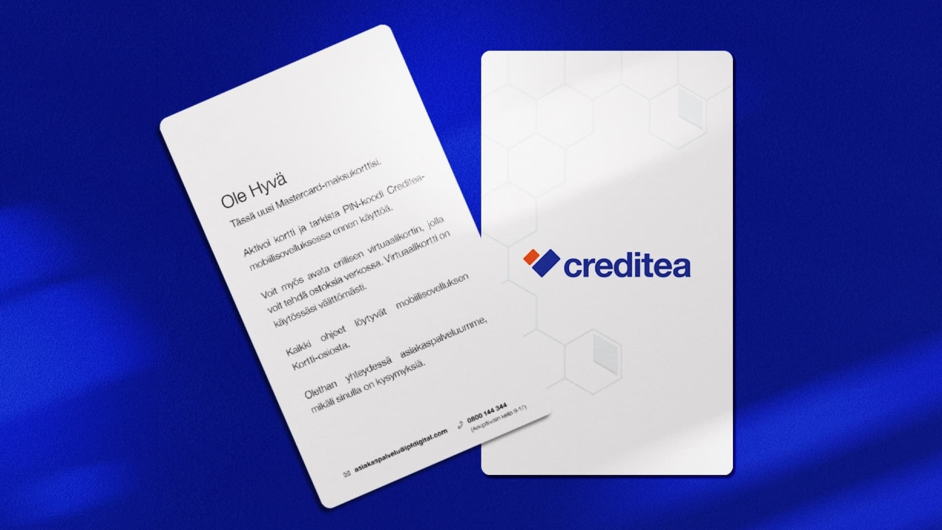 Krediidiasutuse visiitkaardi graafiline disain