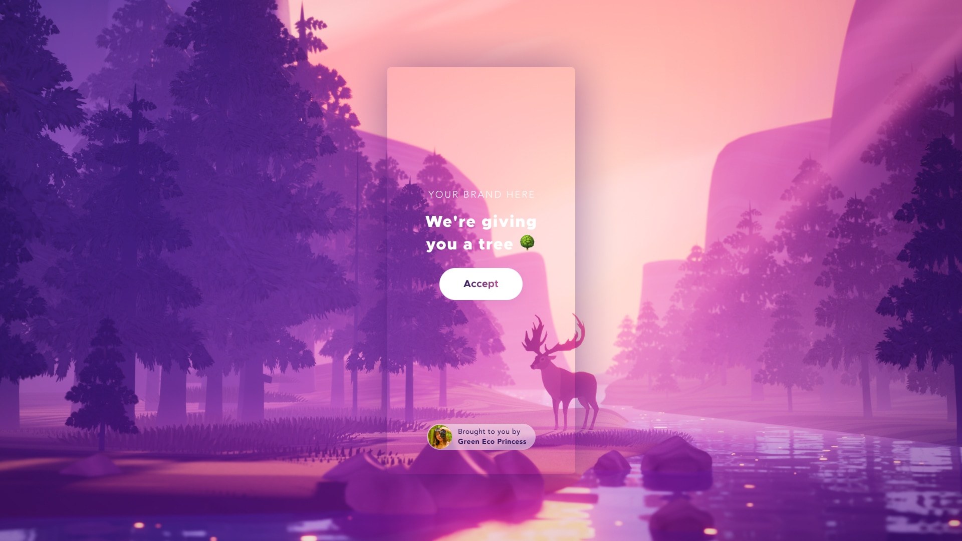 Superforest mobiilse veebirakenduse UI/UX disaini avavaade