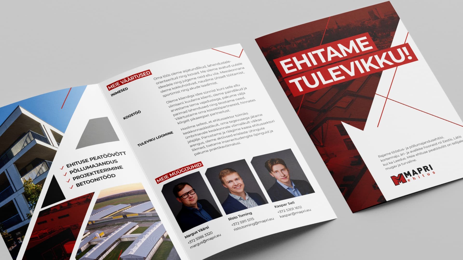 Eesti Ehitusettevõtte voldiku disain