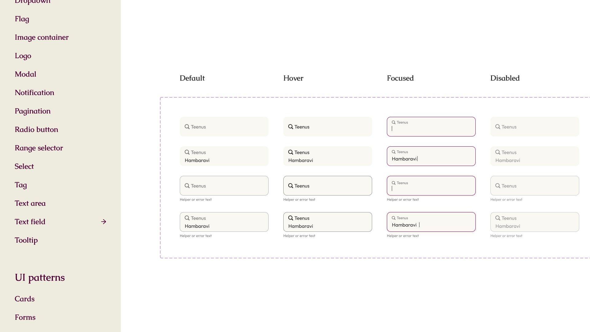 UI kit ehk kasutajaliidese komponentide kogumi näide ≠ disainisüsteem