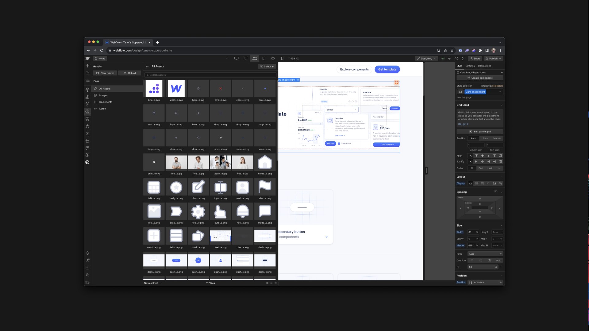 Webflow uus UI disain