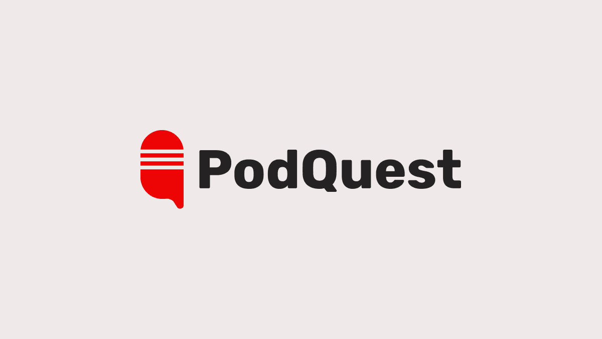 Podquest logo kujundus