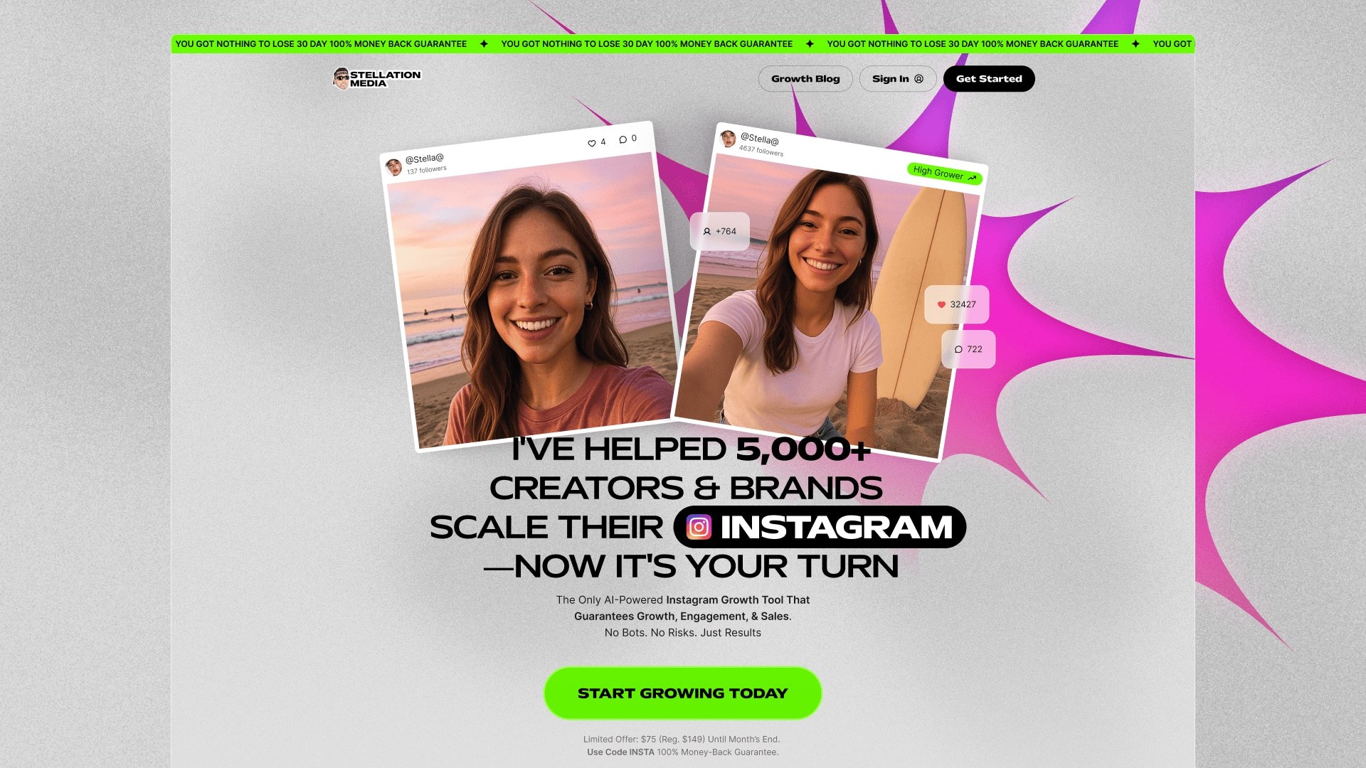 SaaS tööriista kodulehe disain ja Framer arendus 2025 aastal