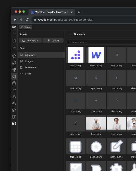 Webflow uus UI disain