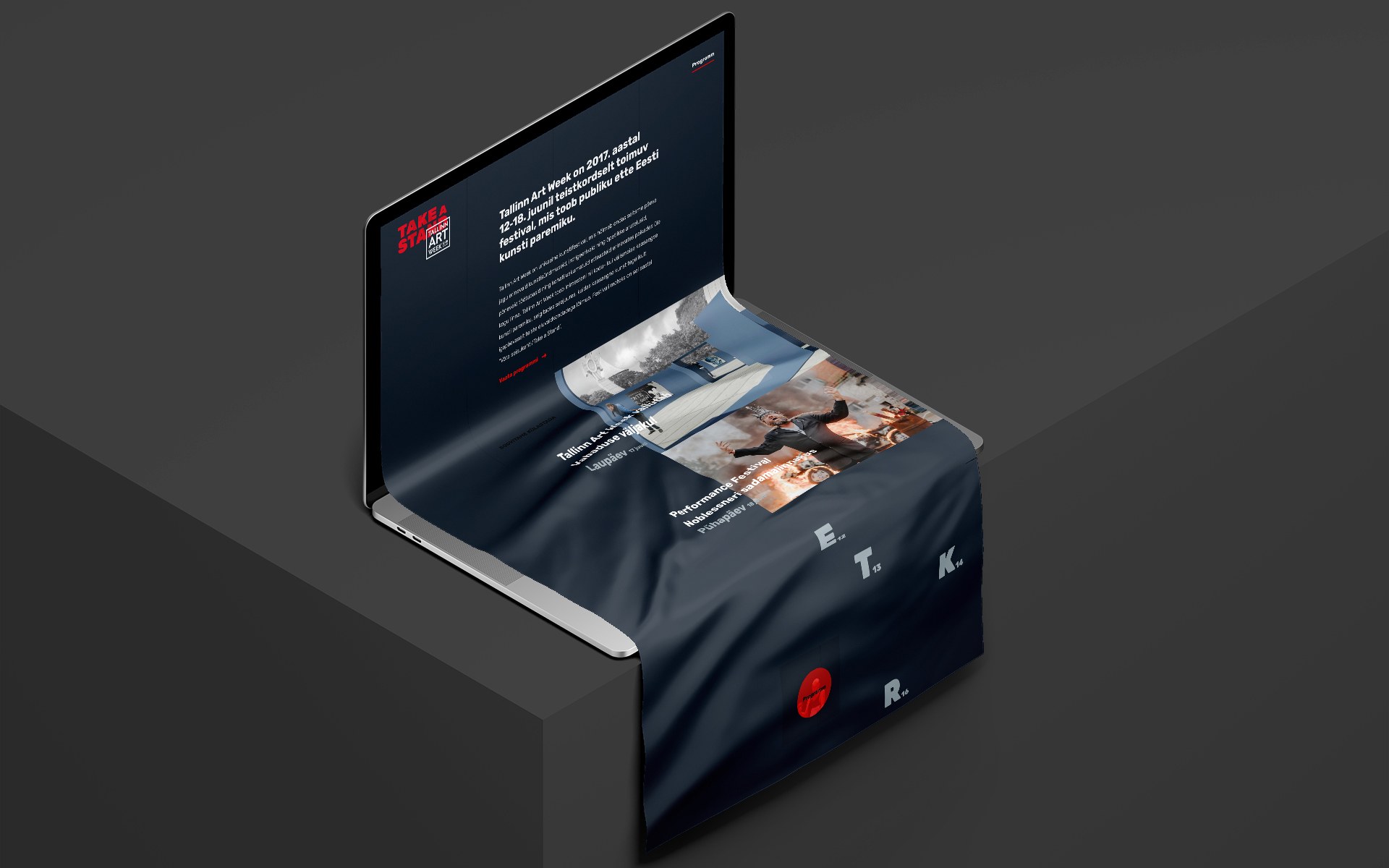 Tallinn Art Week kodulehekülje kujundus