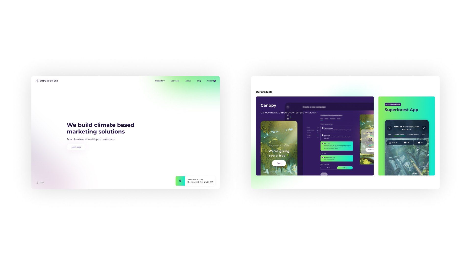 Superforest kodulehekülje (Wordpress theme) disain ja arendus