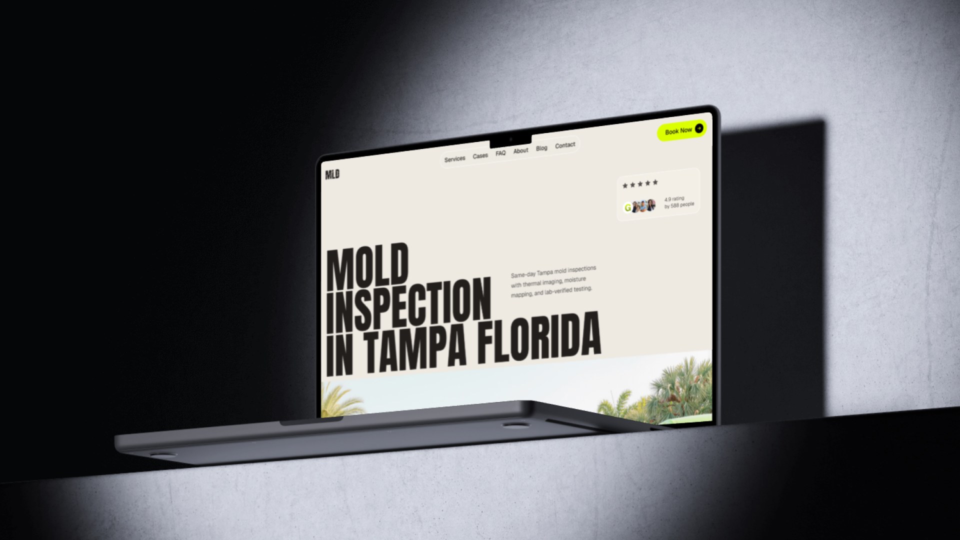 Framer kodulehe kujundus väikeettevõttele