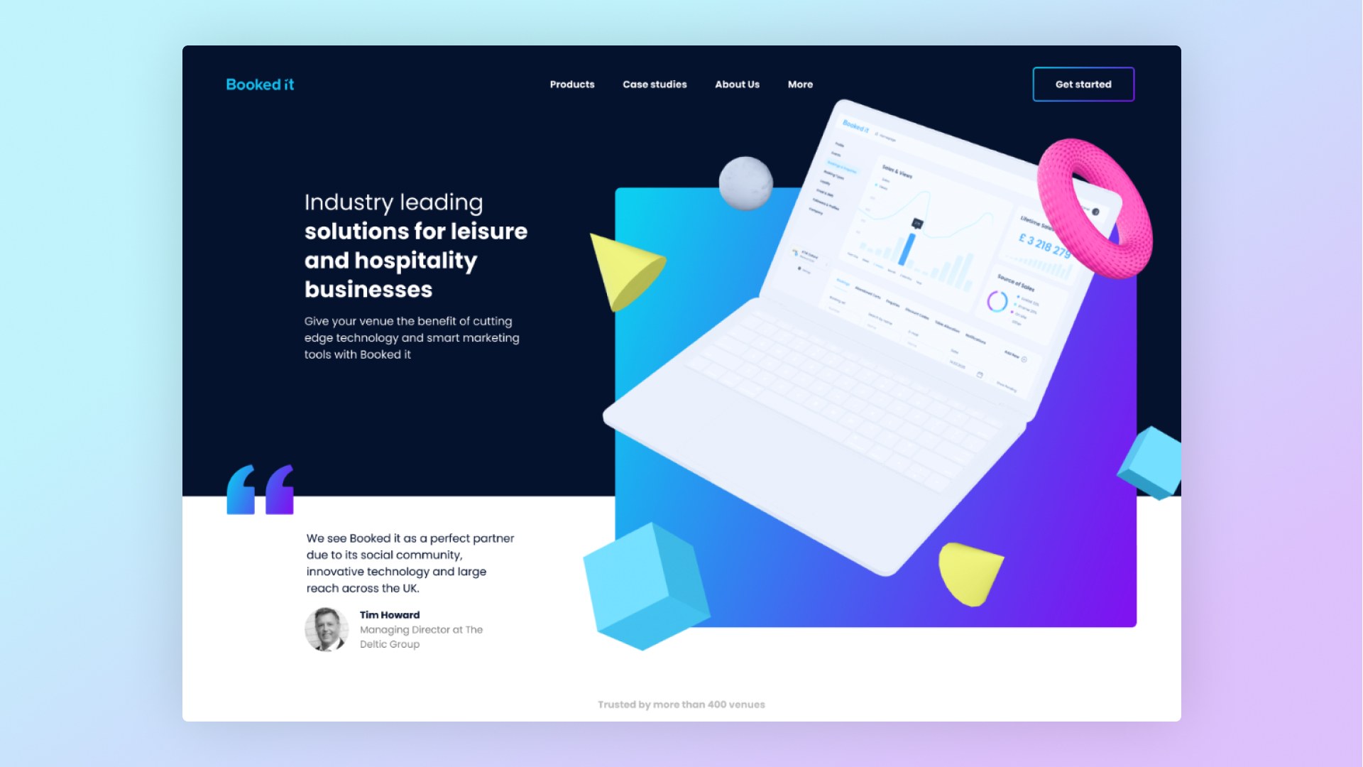 Bookedit kodulehe disain